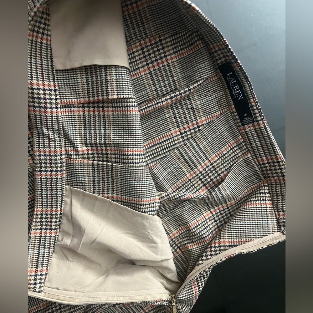 Lauren Ralph Lauren Multicolor Plaid A-Line Skirt - Picture 4 of 16